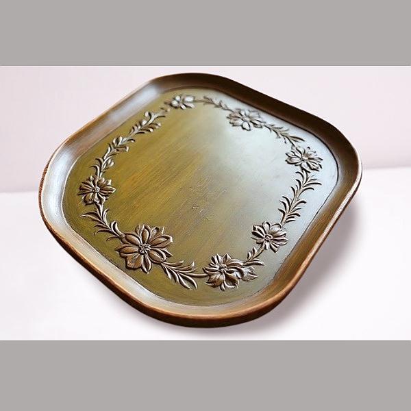 Islamic wood serving tray