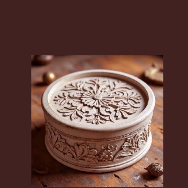 Wood carving gift box