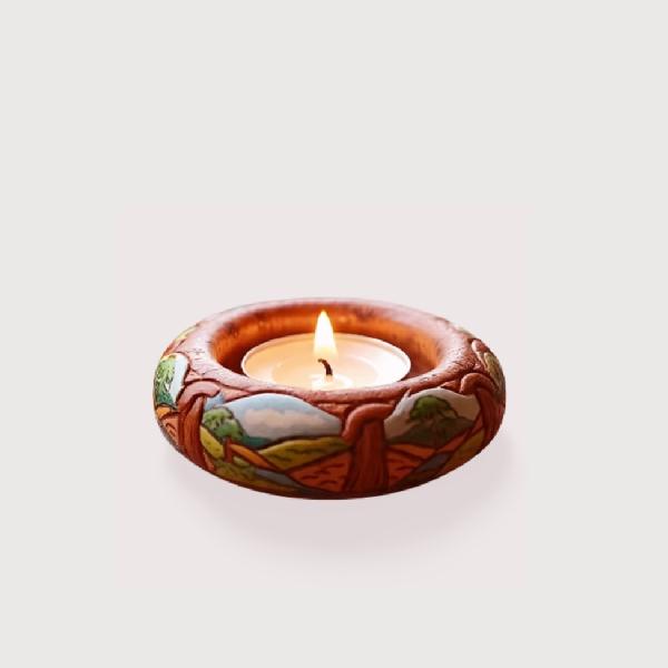 Hand painted Tea Light candle holder