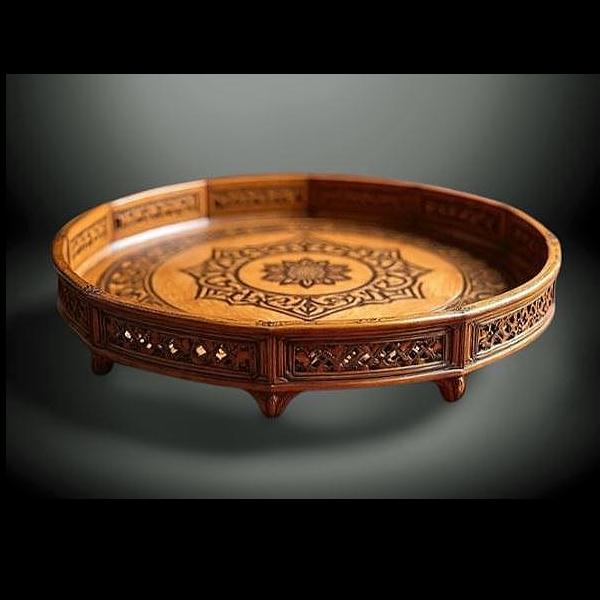 Eid wooden serving tray