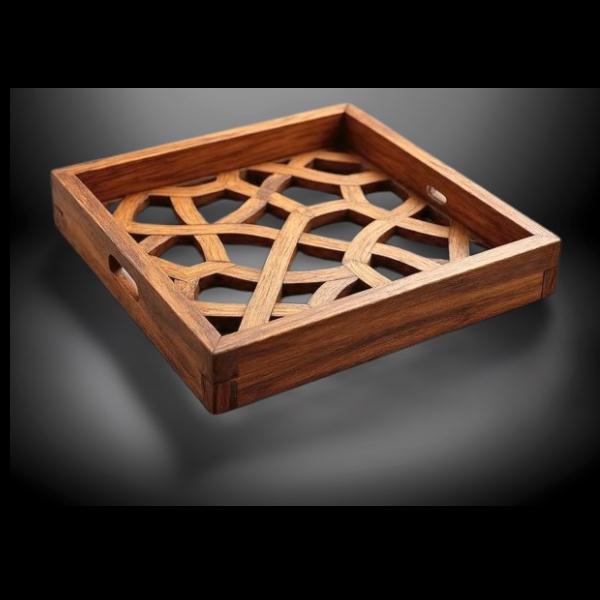 Breakfast serving tray