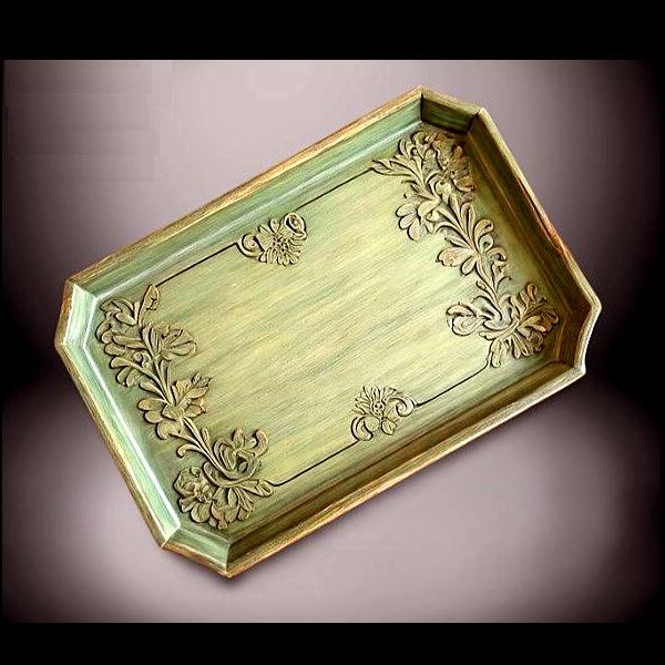 Custom Islamic wooden tray