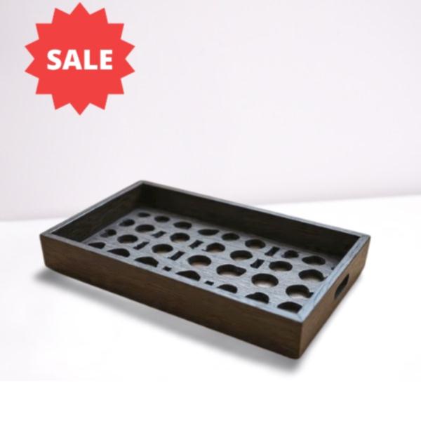 Wooden organizer tray