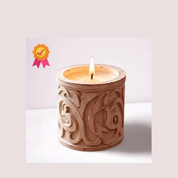 Pillar candles with stand 