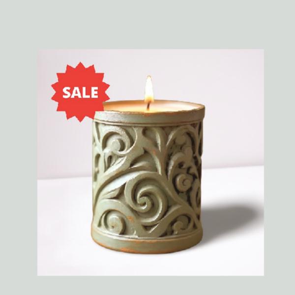 Rustic votive candle holder