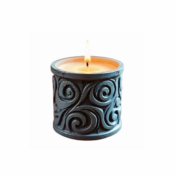 Pillar candle for decoration