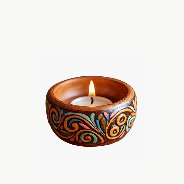 Decorative tea light candle
