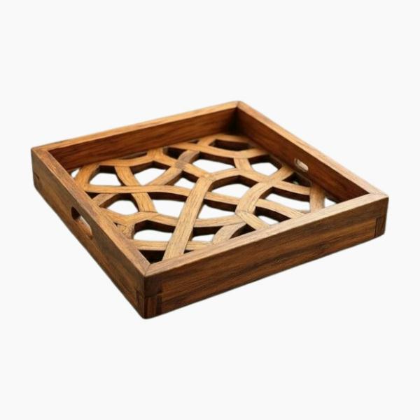 Breakfast serving tray