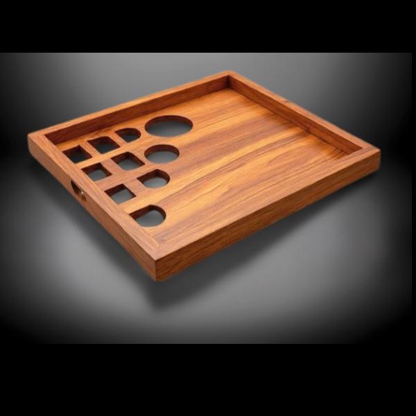 Antique wood serving tray