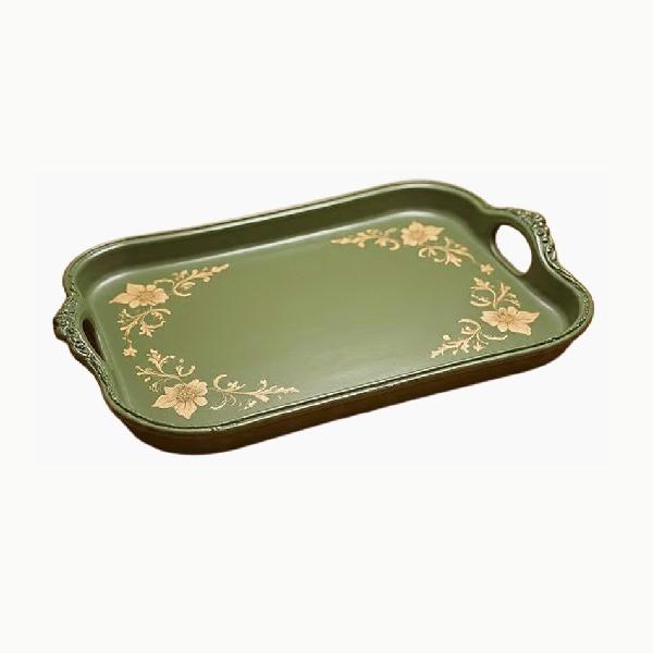 Arabic wood serving tray