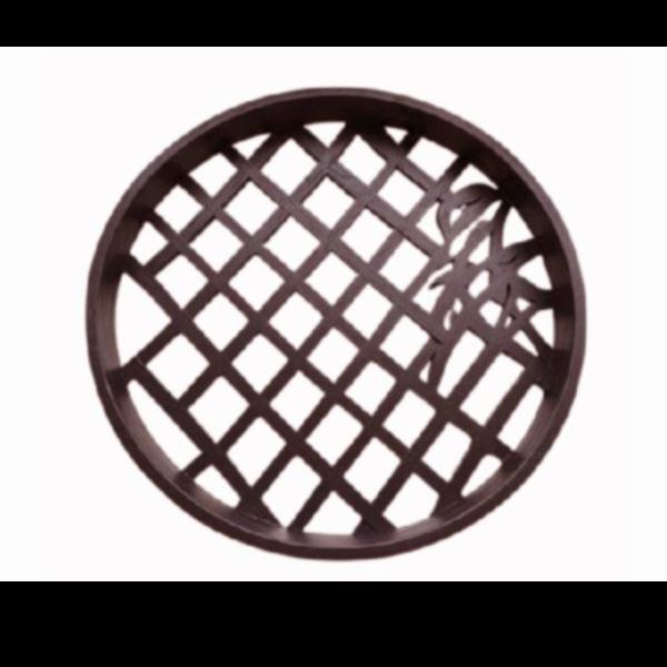 Antique black tray wood