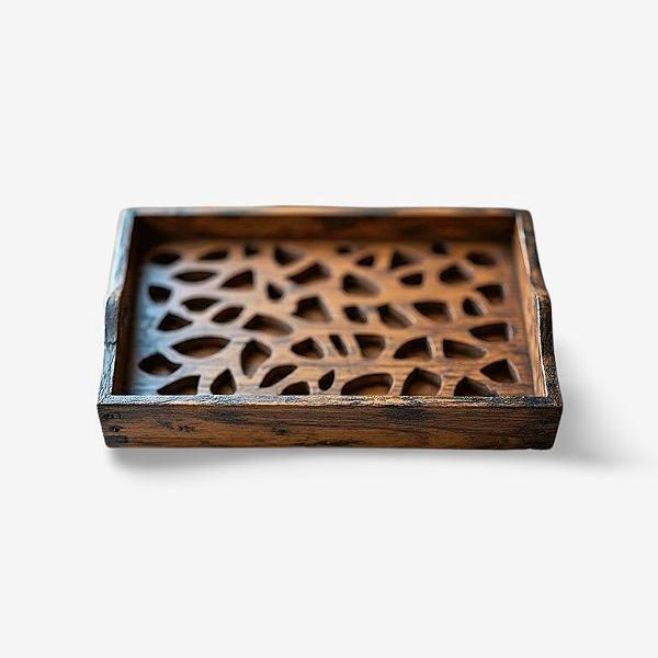 Natural wooden tray gift