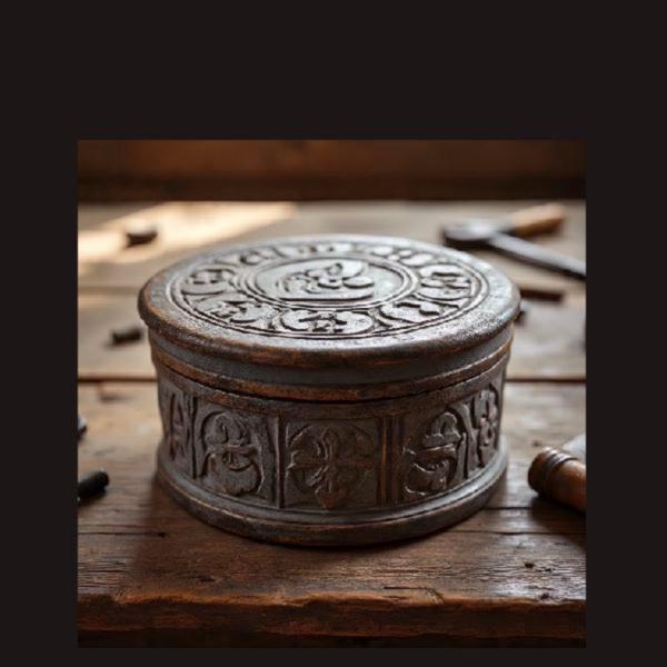 Vintage wood craft box