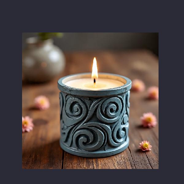 Pillar candle for decoration