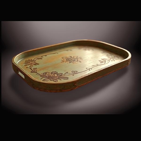 UAE Islamic wood tray