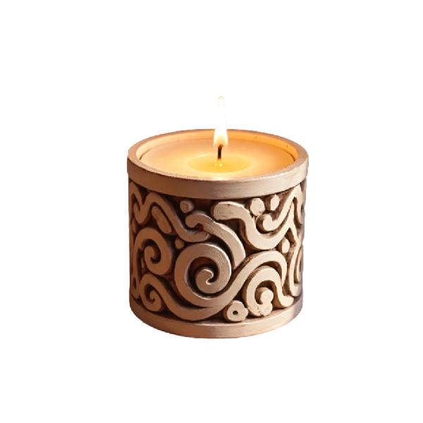 Pillar candles holder
