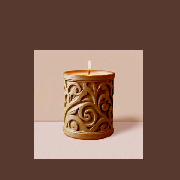 Rustic votive candle holder