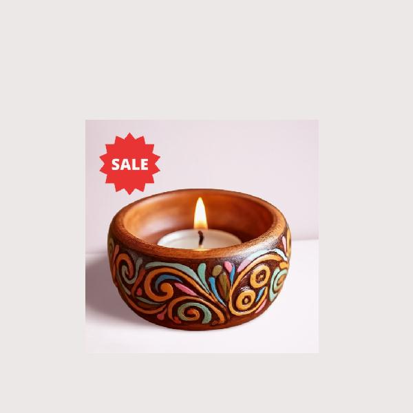 Decorative tea light candle