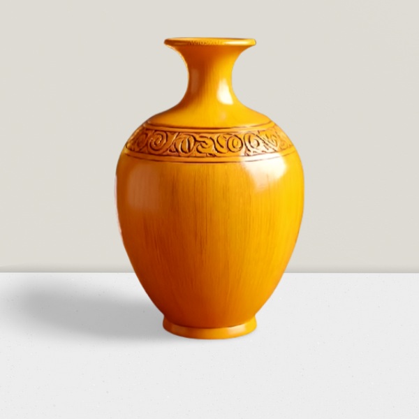 Wooden crafts vase