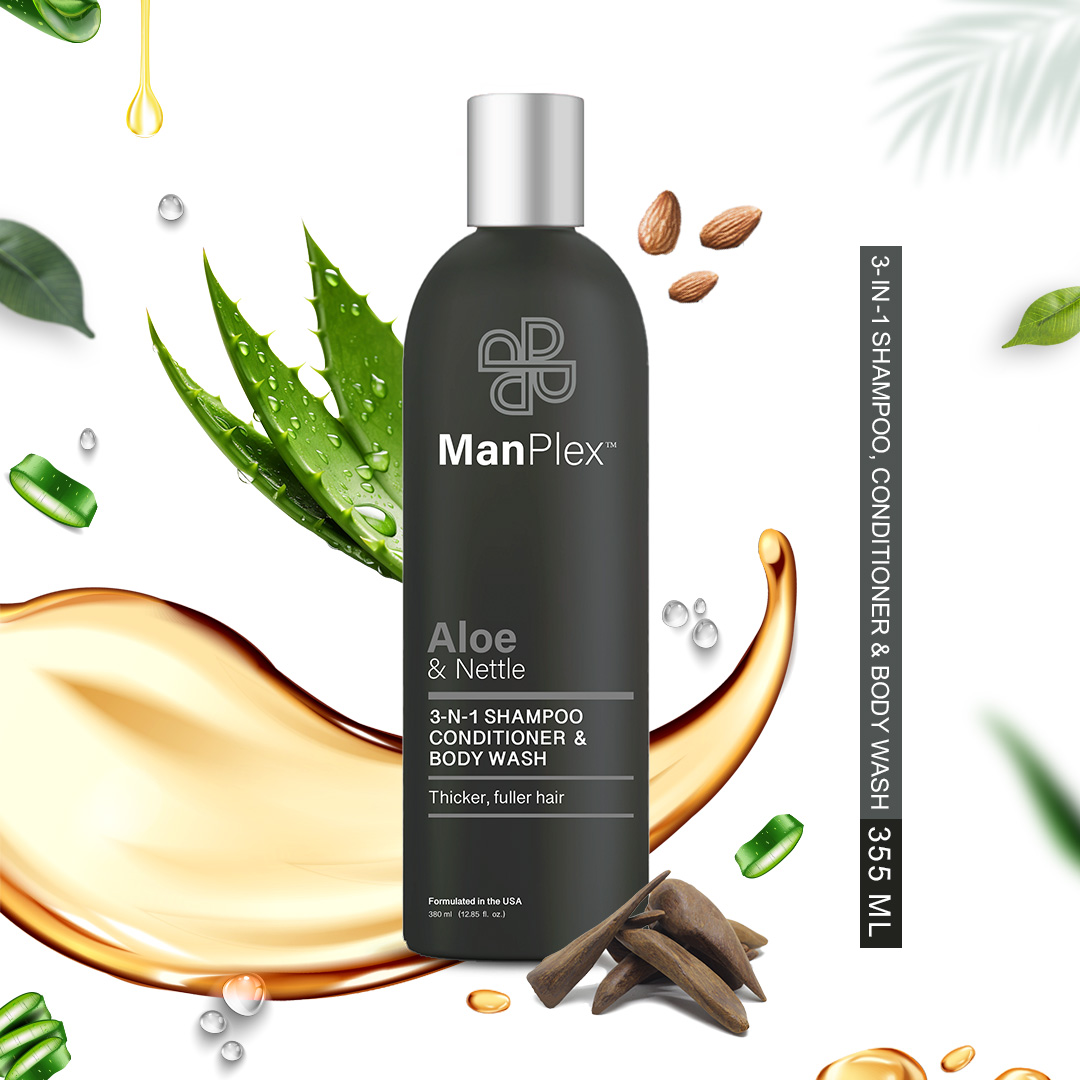 ManPlex 3 in 1 Shampoo, Conditioner and Bodywash