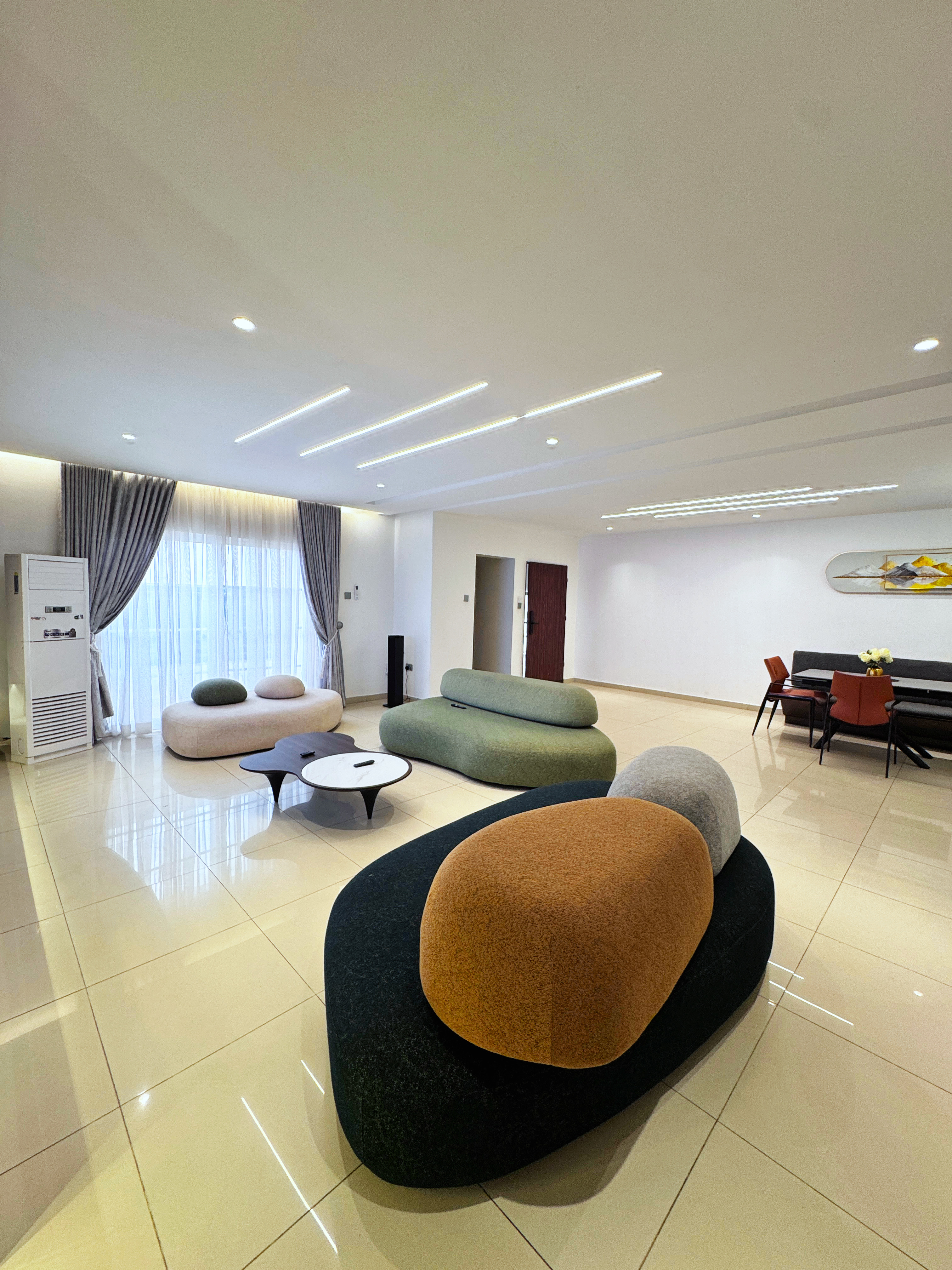 2 Bedroom with a Swimming Pool, 24/7 A.C In Mabushi