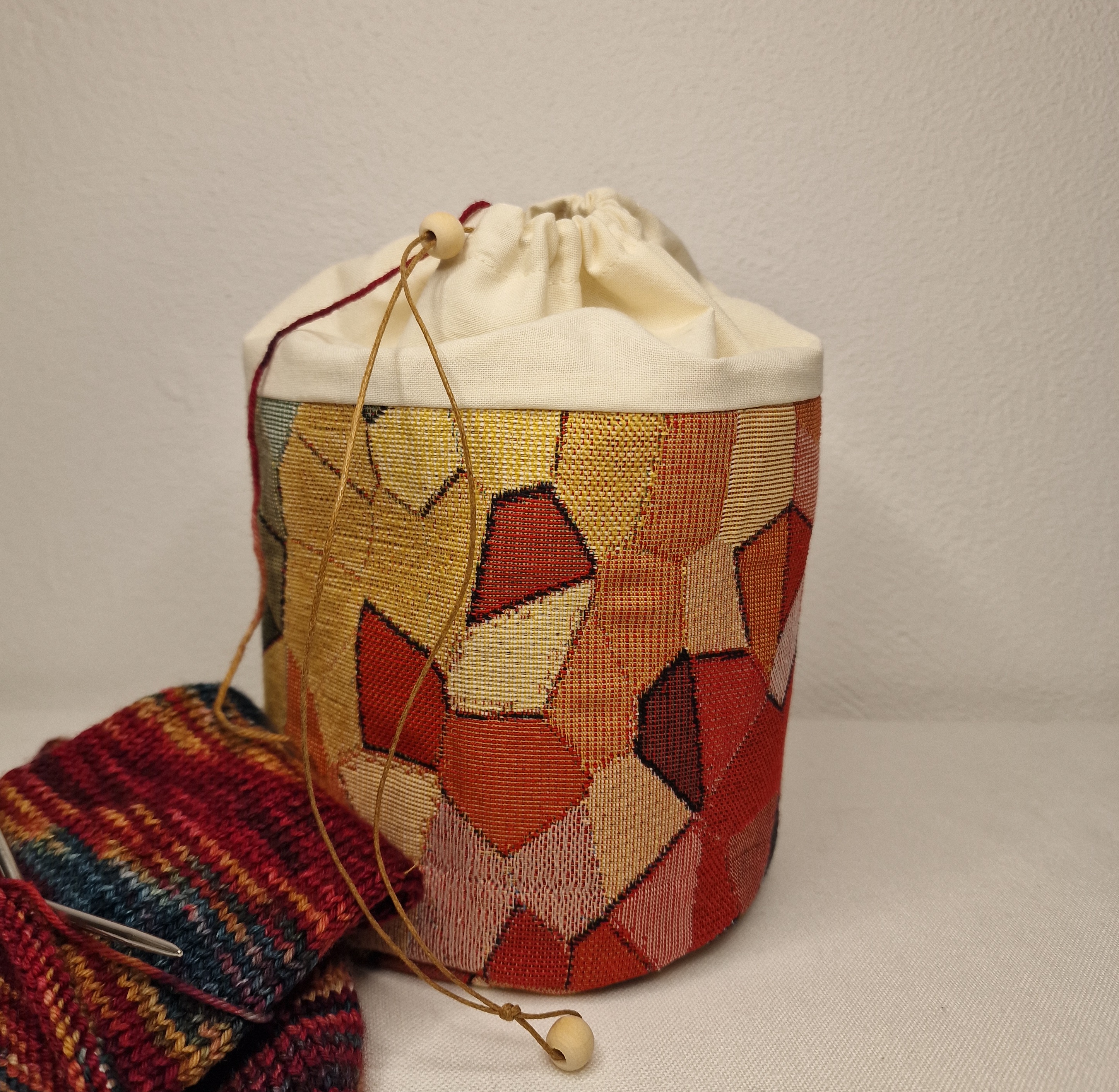 Stricksäckchen "bunte Oma Käthe"