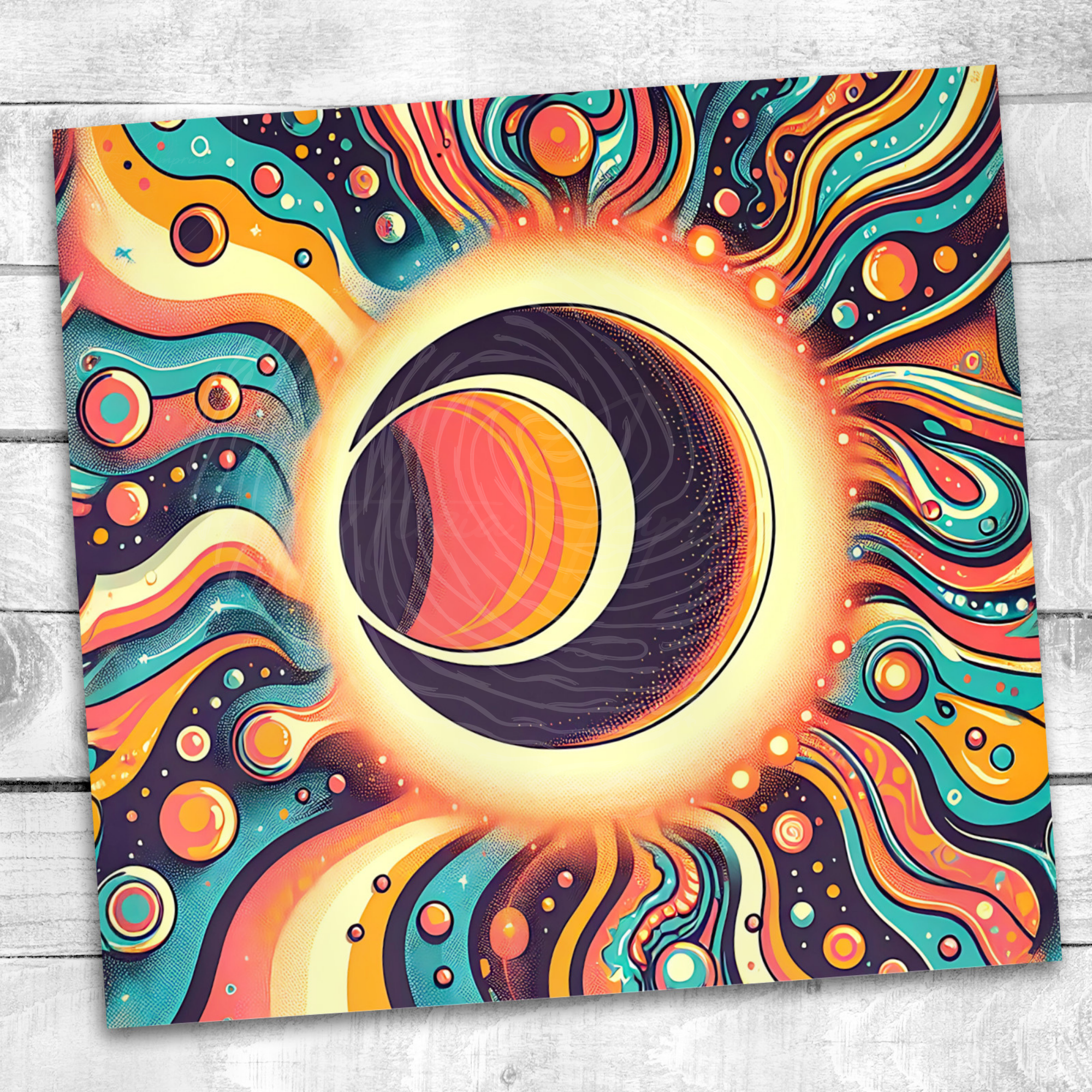 Celestial Eclipse 20 oz Skinny Tumbler Sublimation Design Digital Download PNG Instant DIGITAL ONL  Galaxy Portal Digital Sublimation