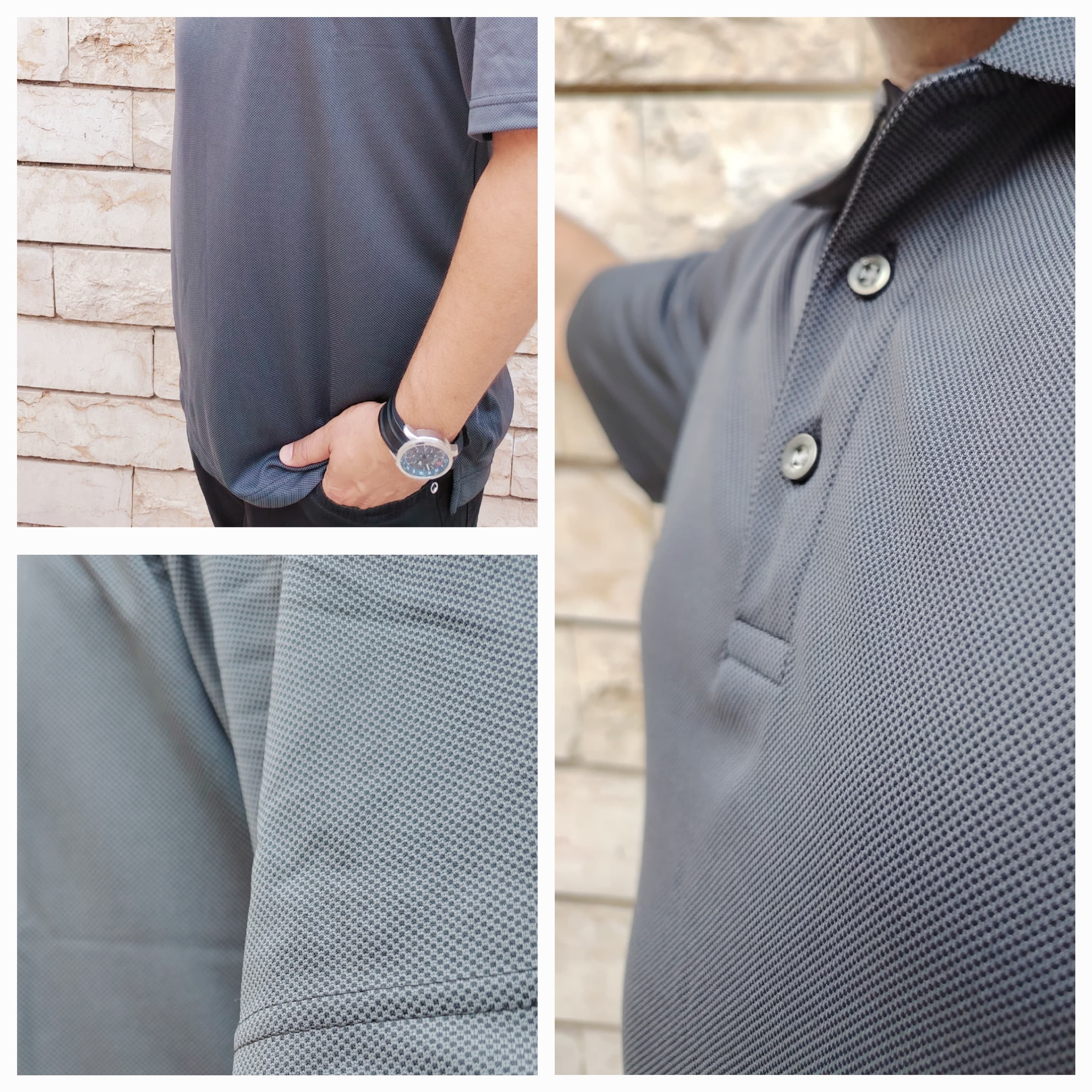 Gray Polo T-Shirt