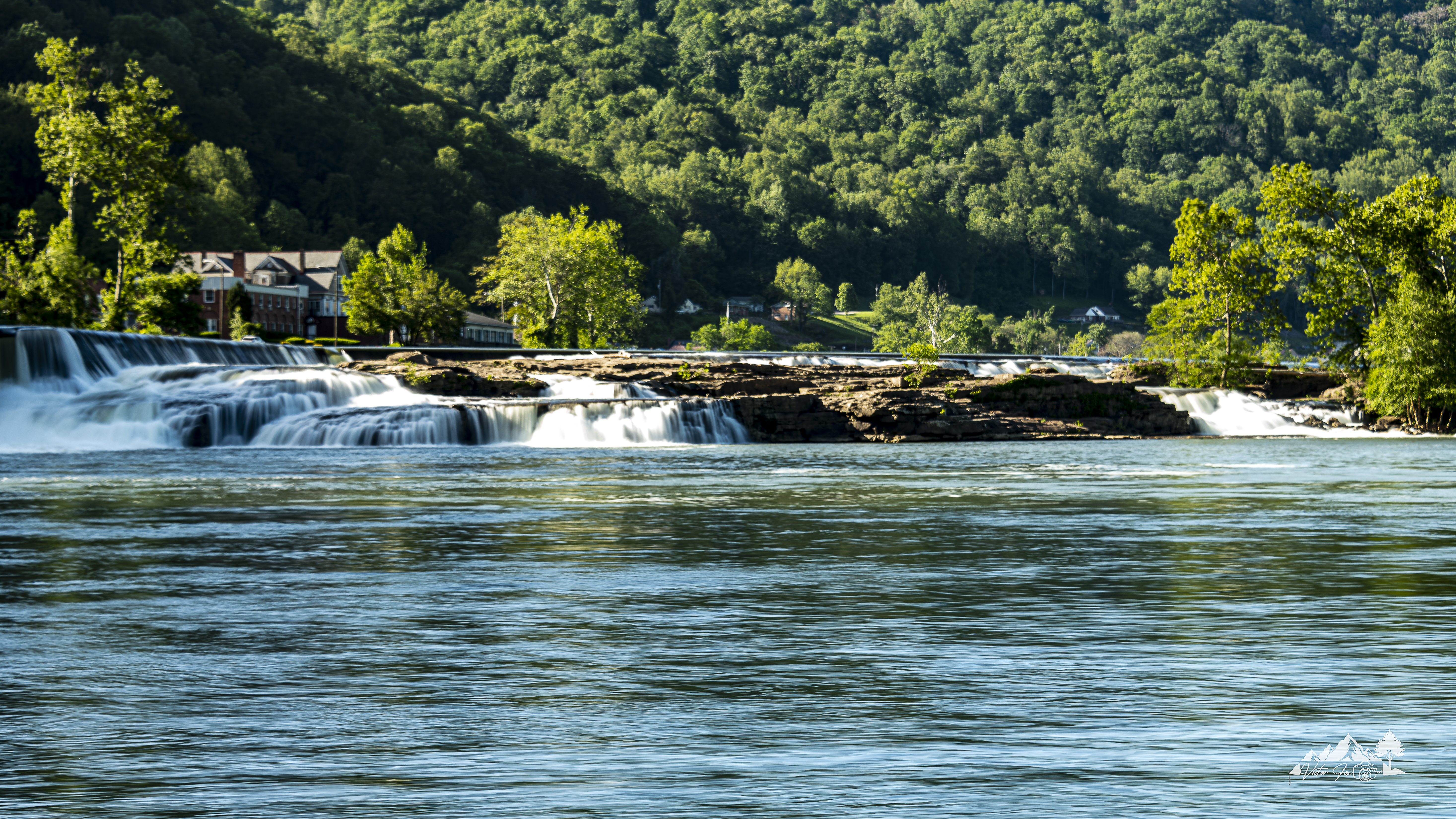 Scenic River Landscape Photo