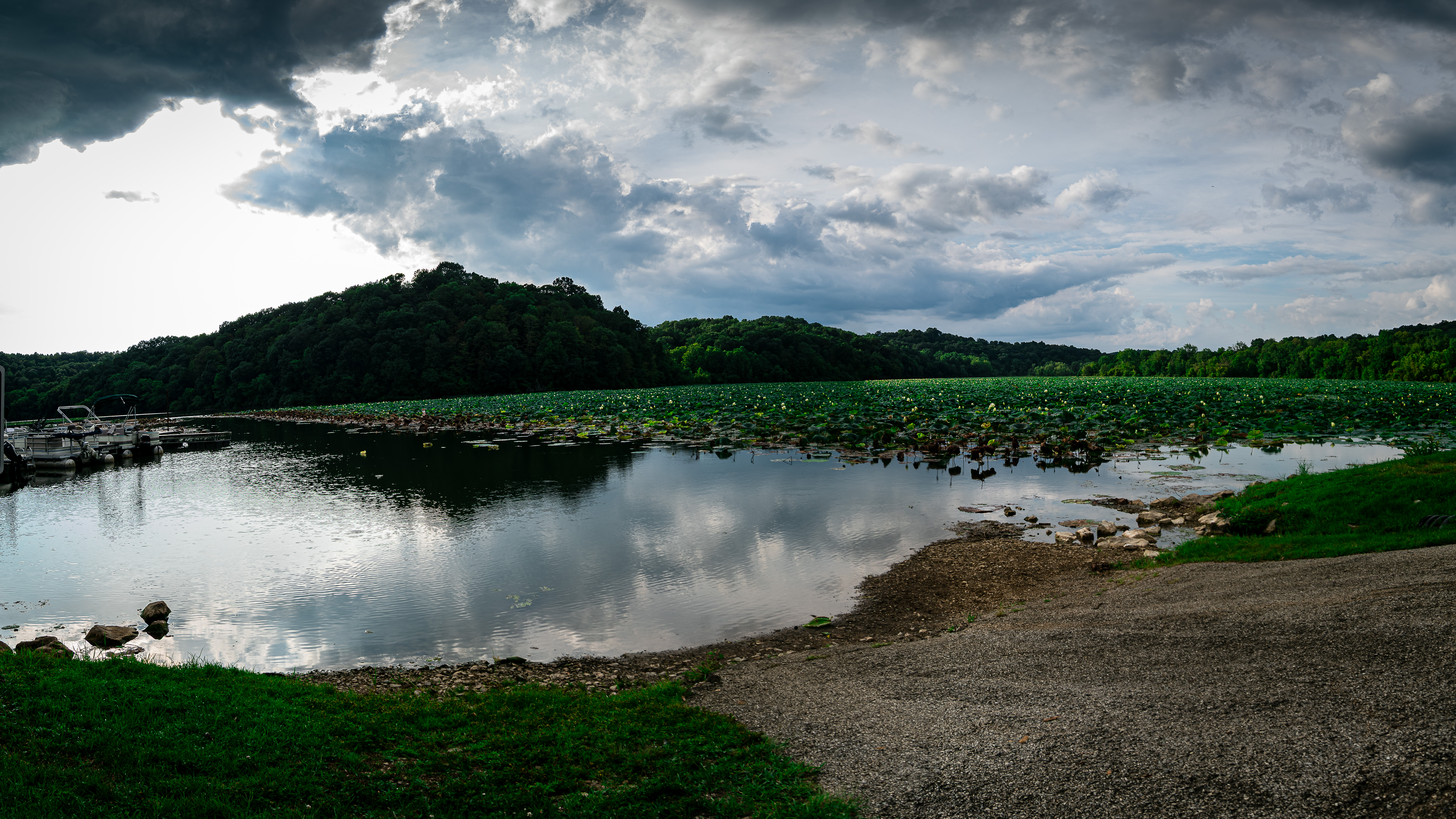 Scenic Lakeside Landscape Print