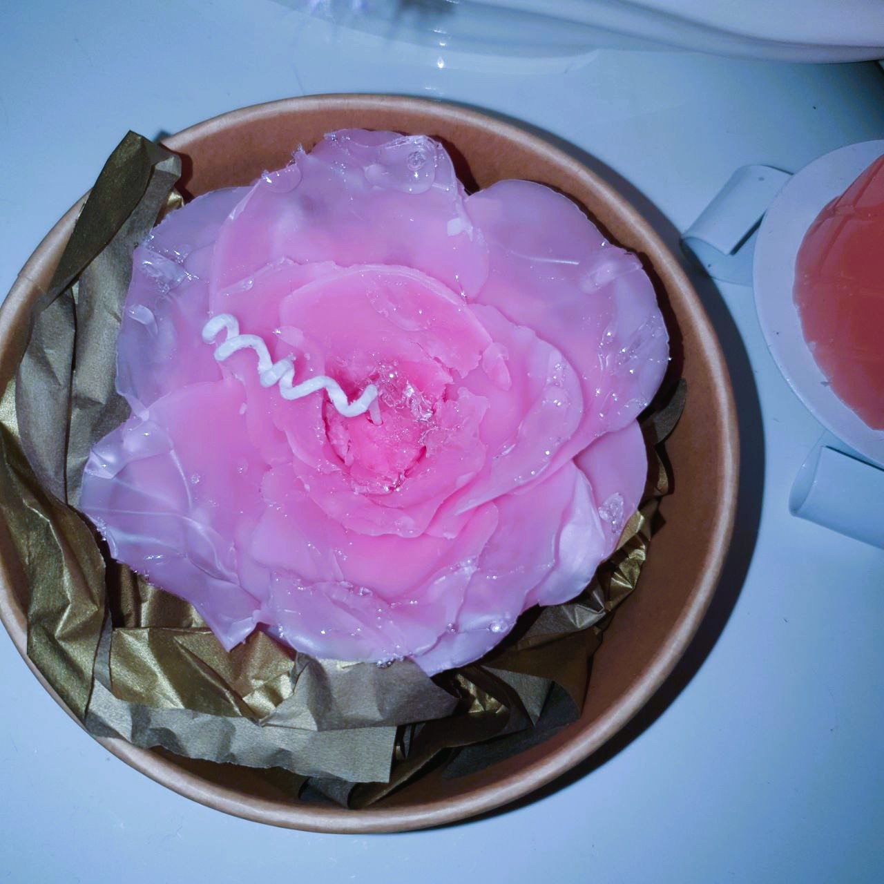 Morgentau Rosenkerze