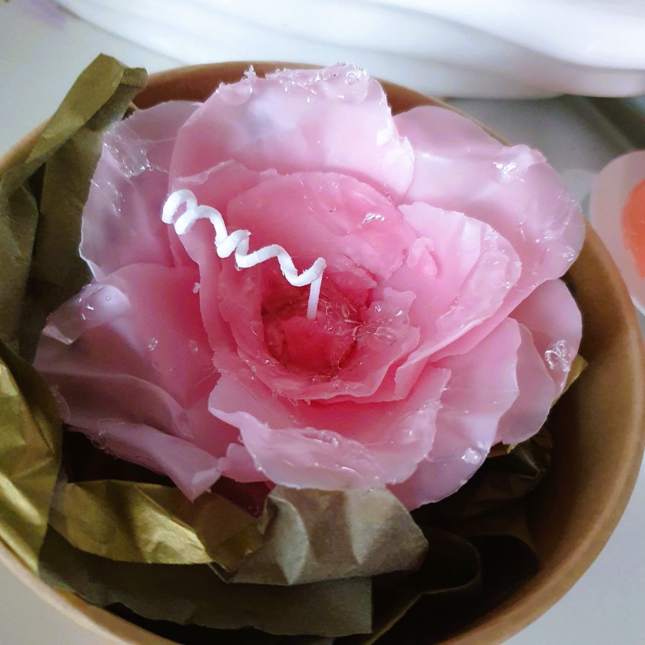 Morgentau Rosenkerze