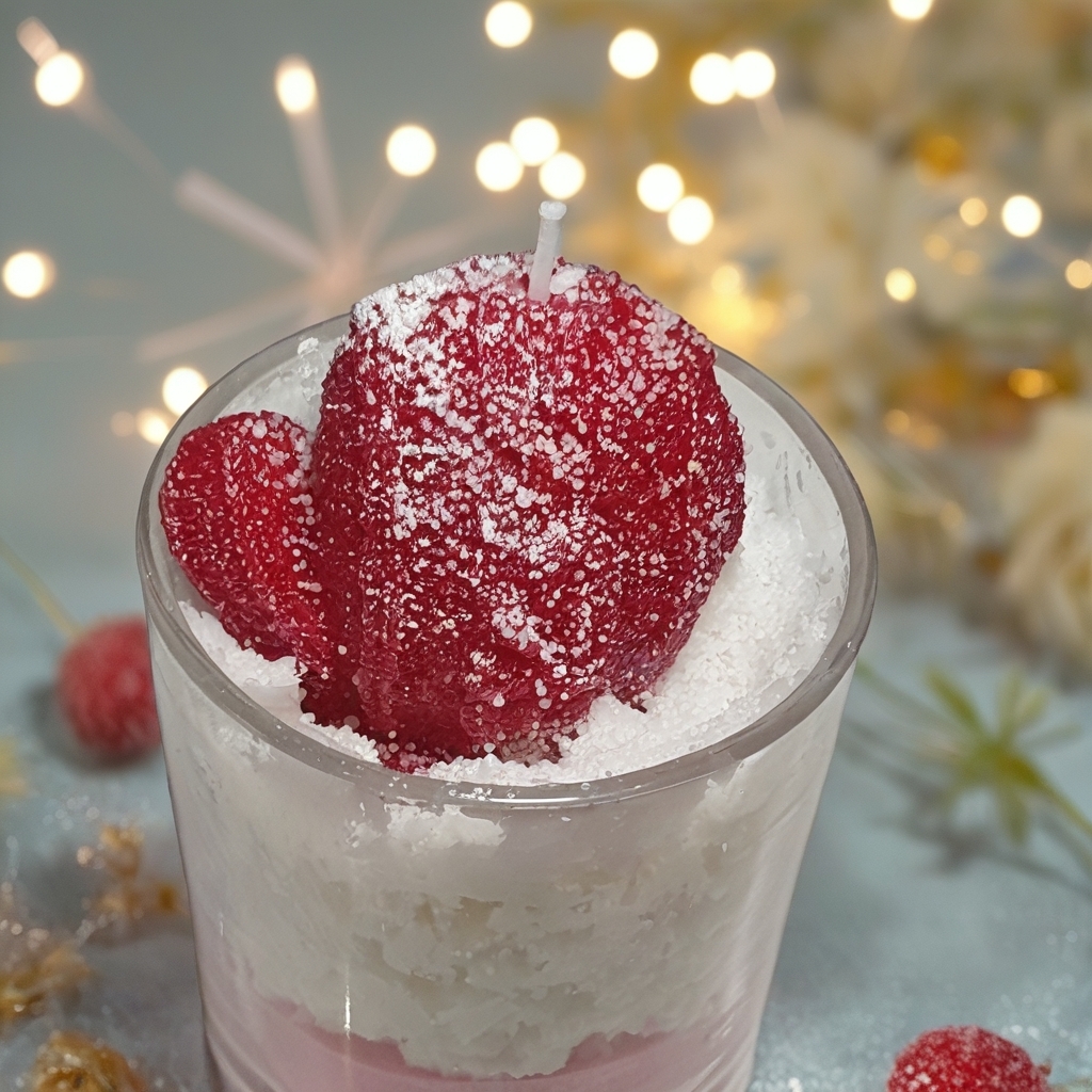 Winterduftkerze im Glas