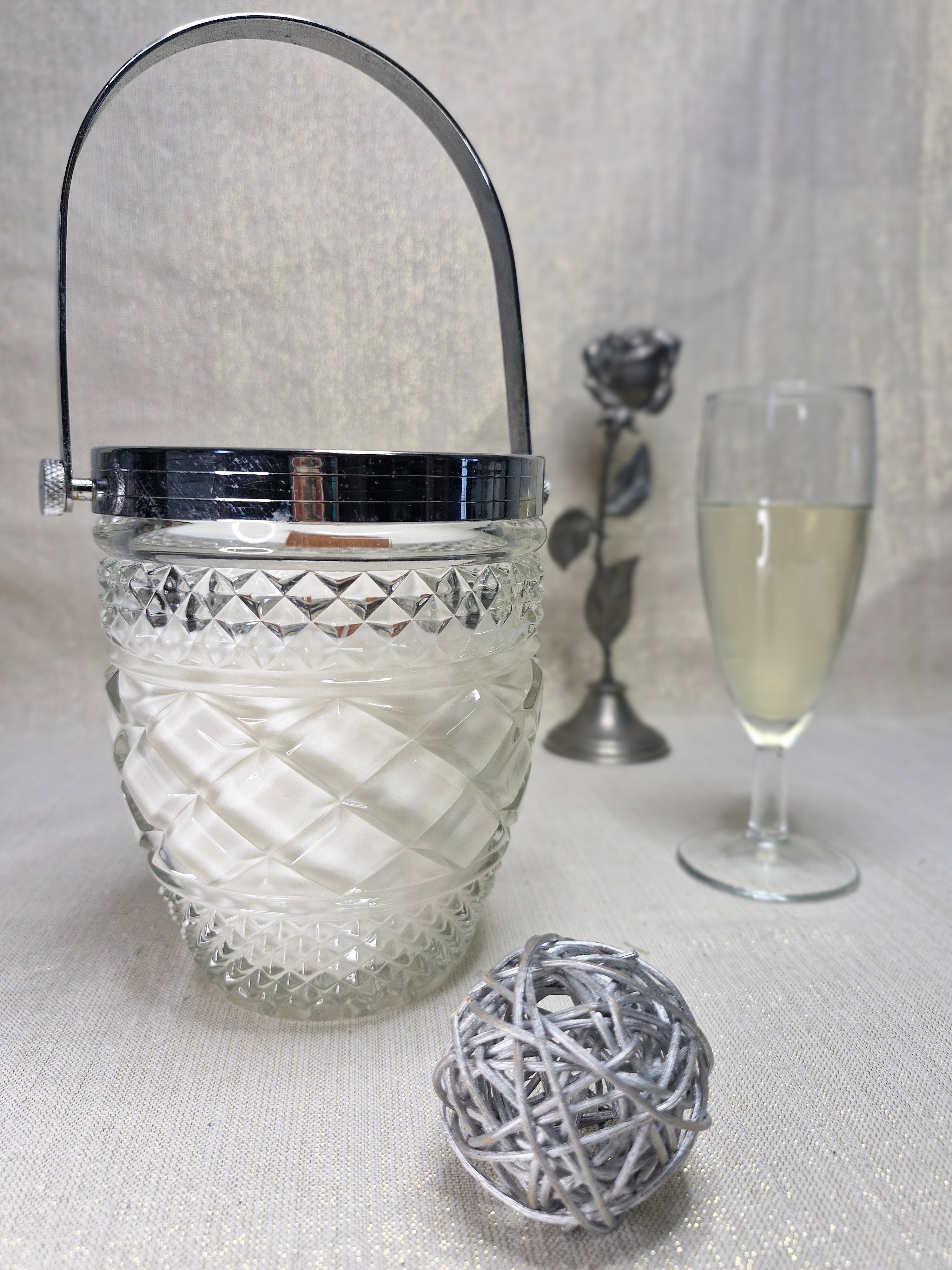 Magnifique seau à glaçons vintage