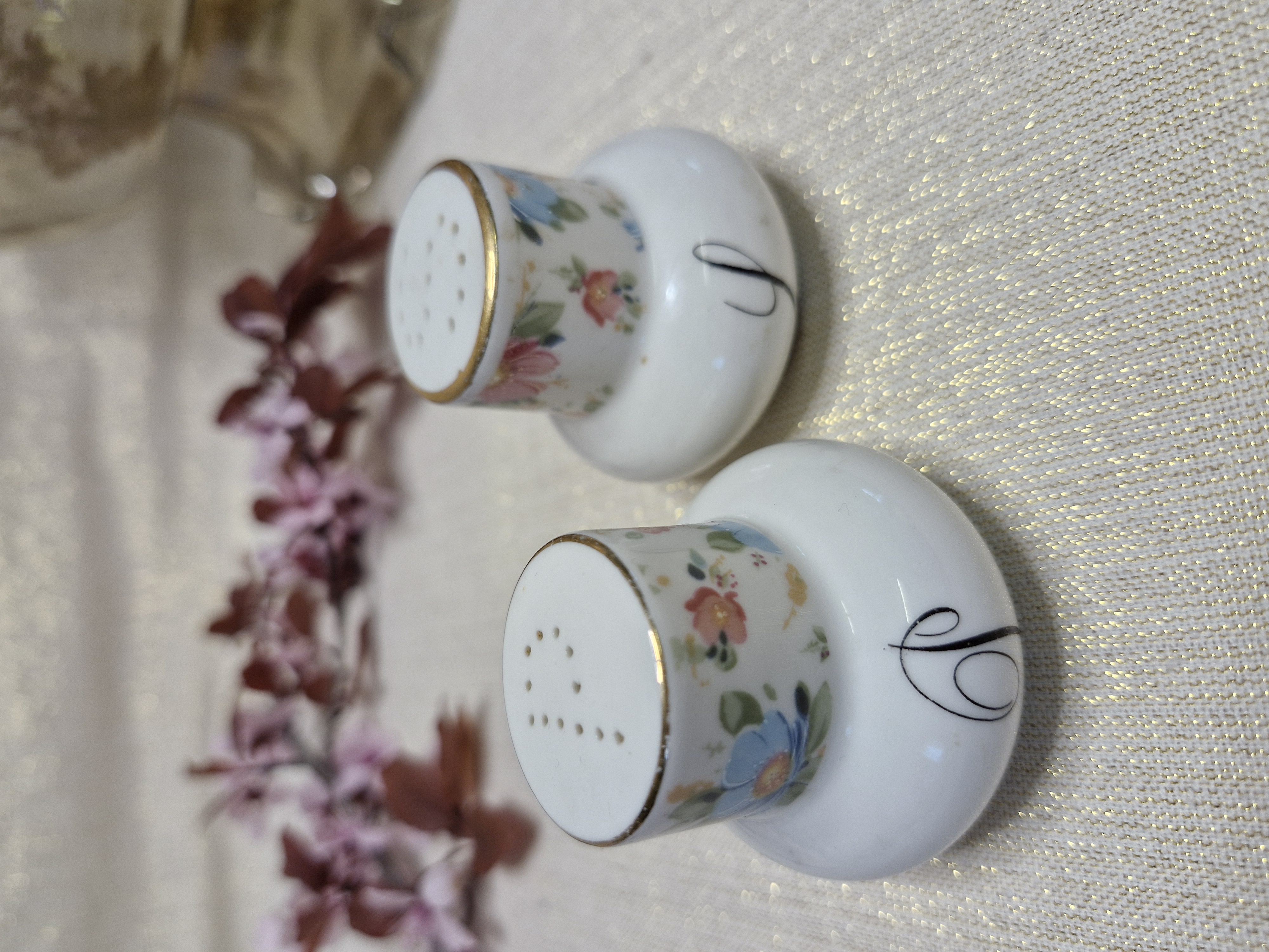 Salière & Poivrière porcelaine Italienne Monopoli Dauher Primavera