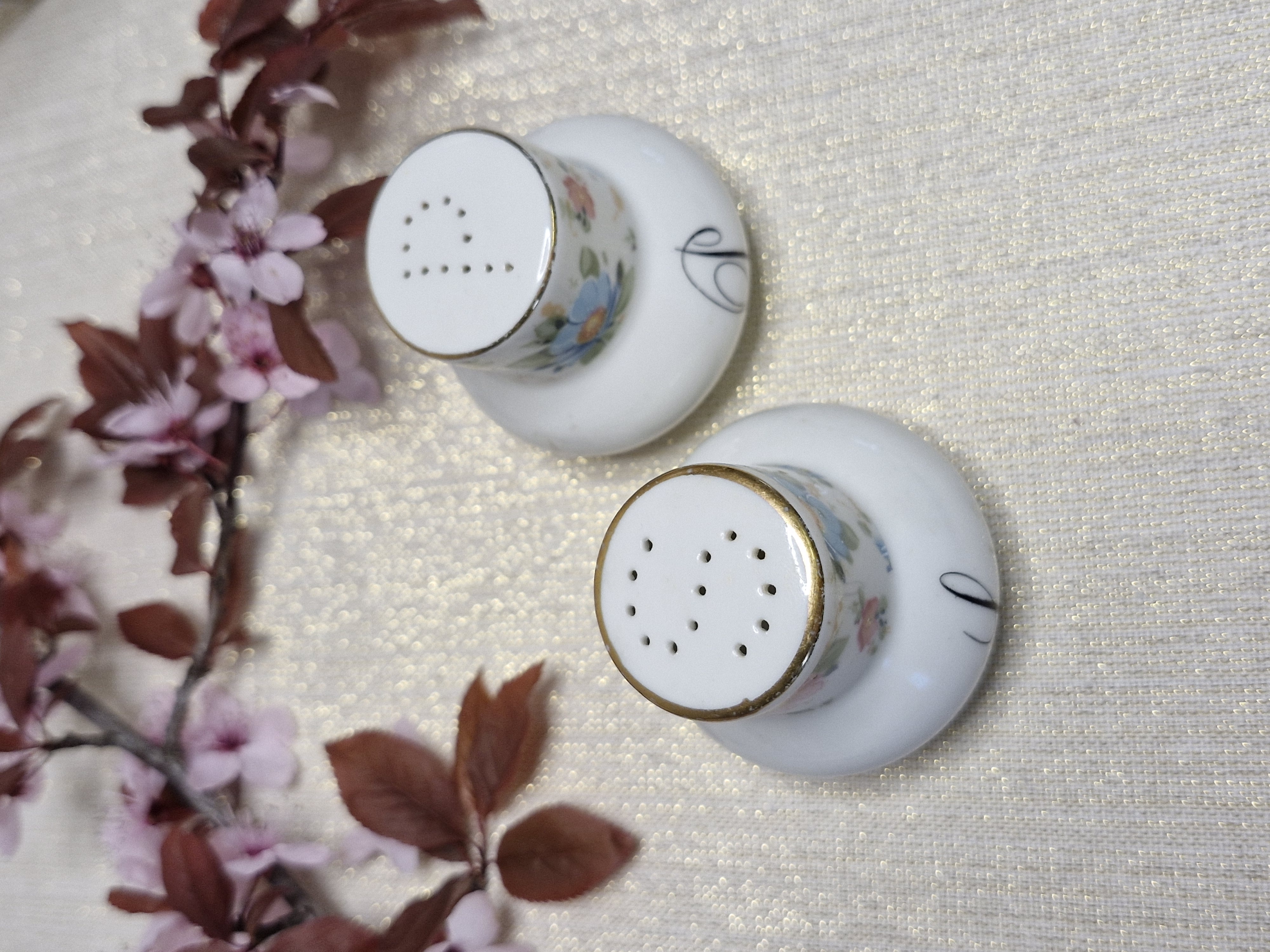 Salière & Poivrière porcelaine Italienne Monopoli Dauher Primavera