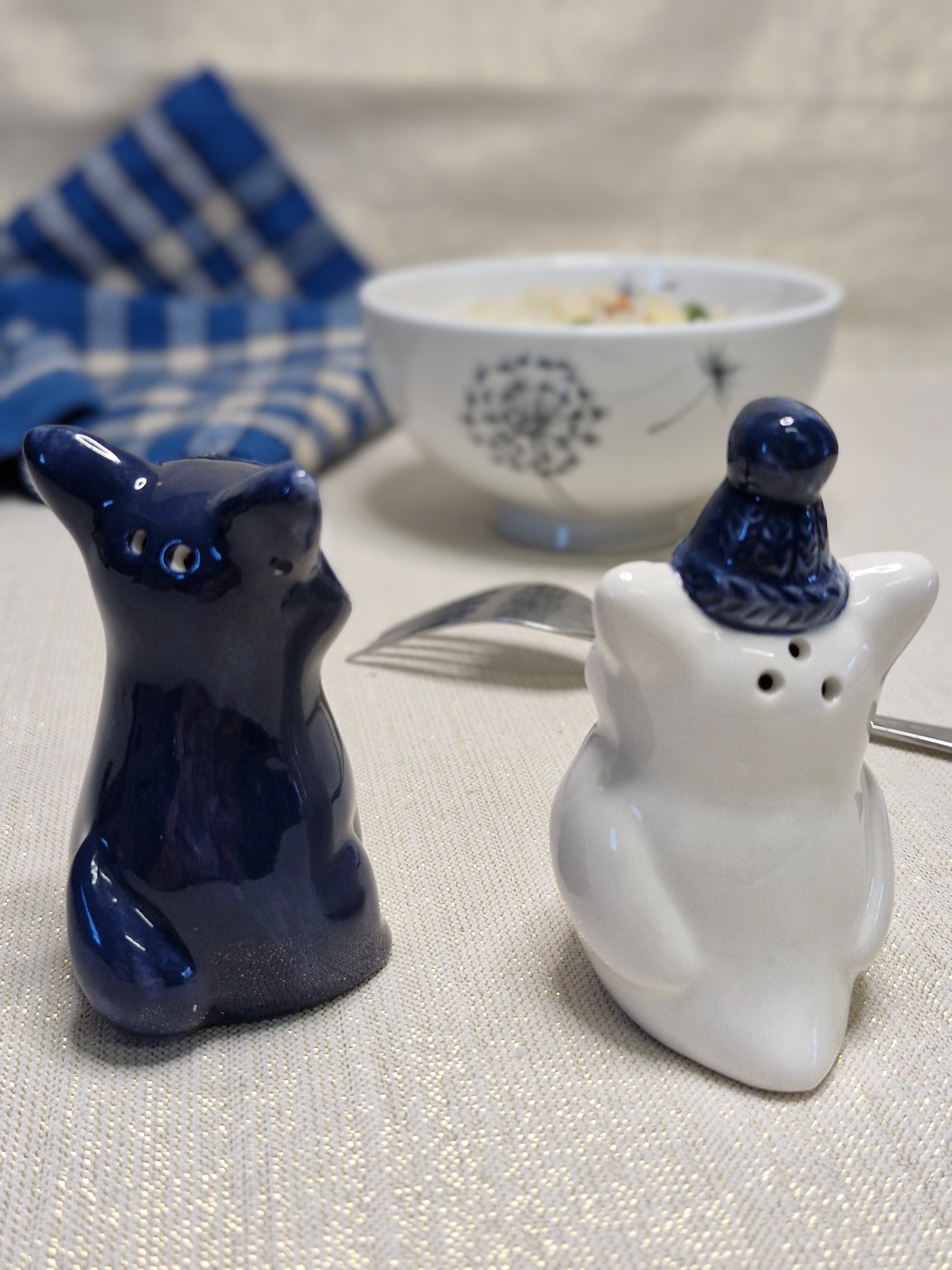 Salière & Poivrière Renard et Hibou.