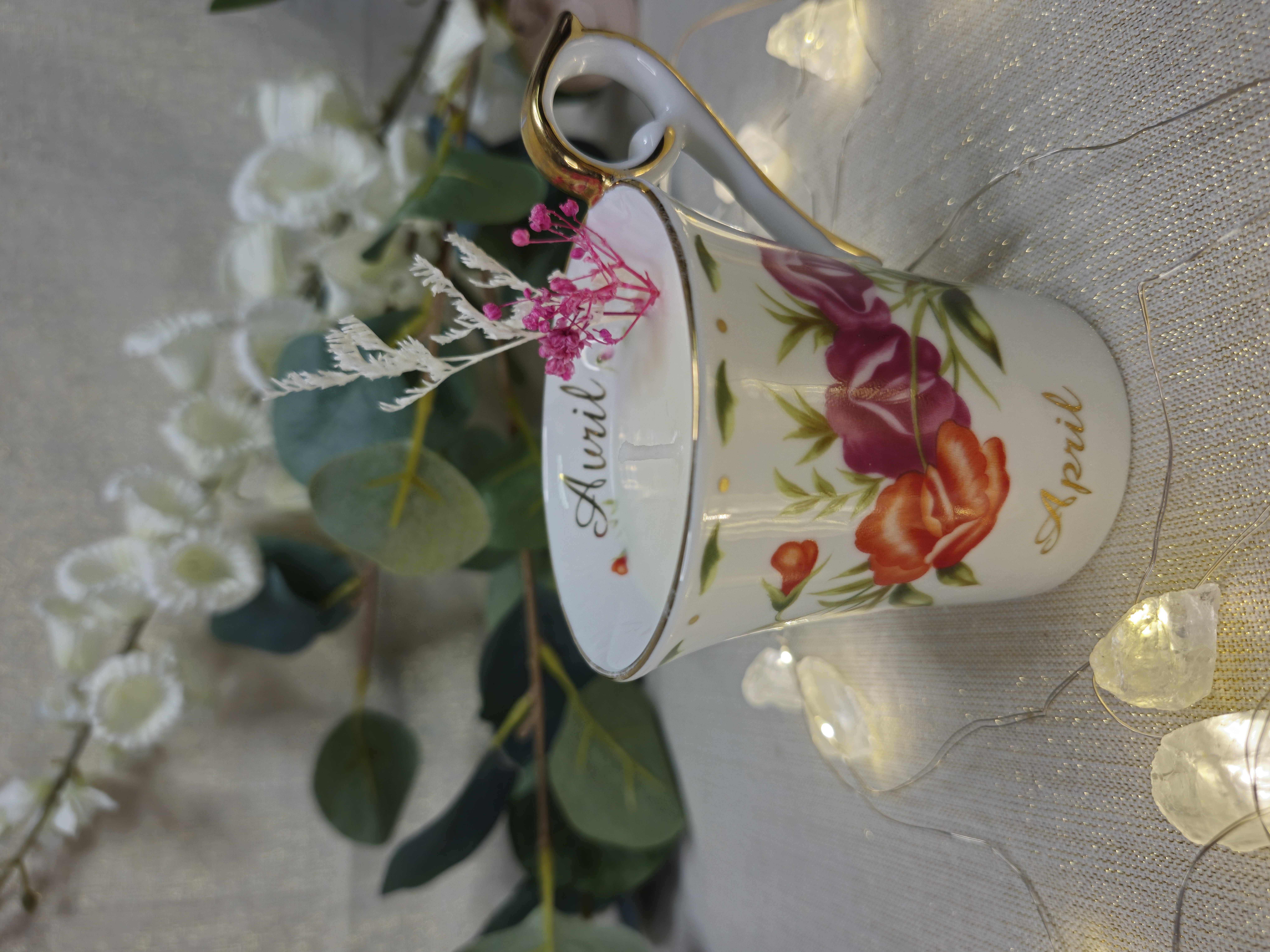 Tasse à café "So french" Décor du Galion mois d'Avril