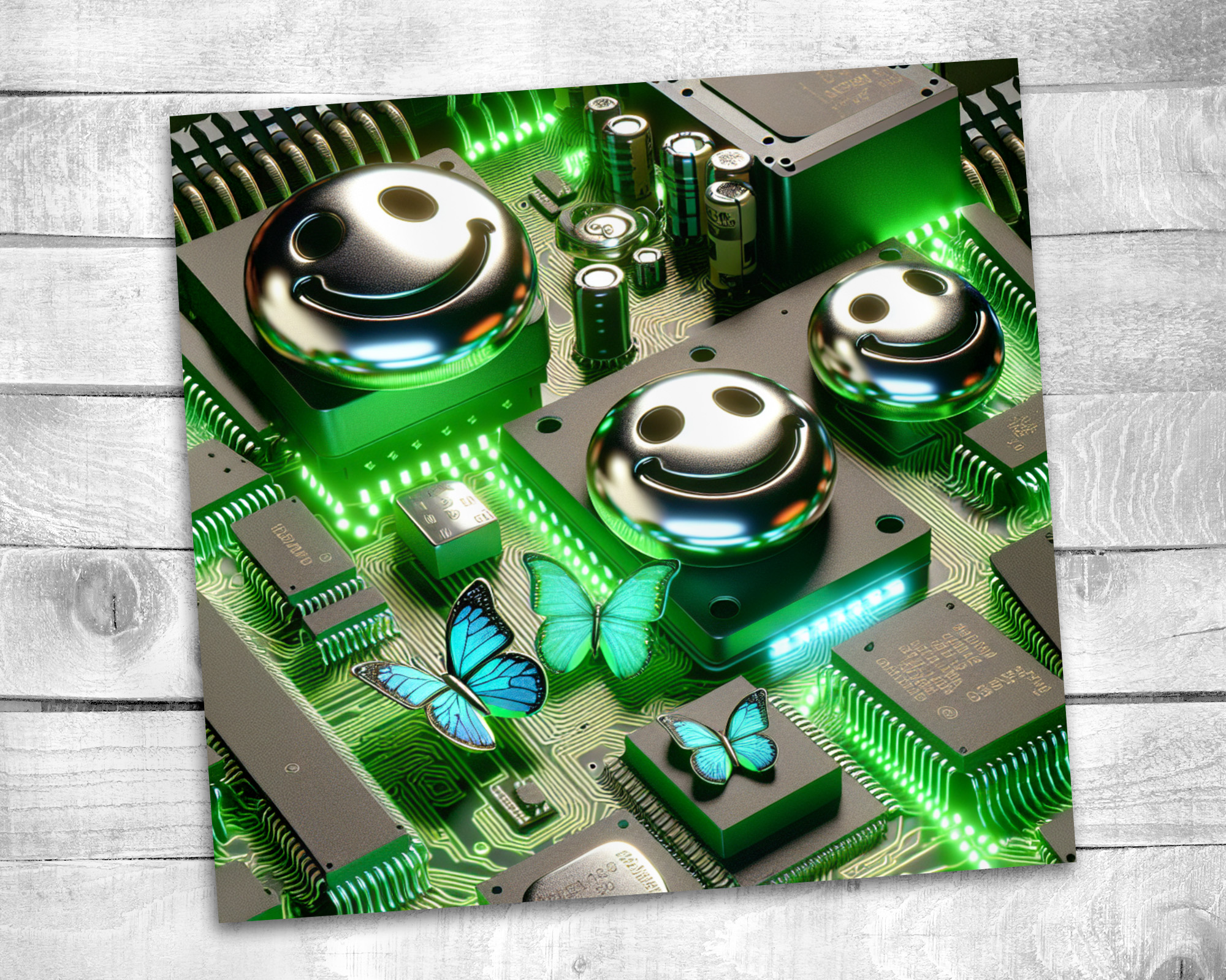 Happy Circuit 20 oz Skinny Tumbler Sublimation Design Digital Download PNG Instant DIGITAL ONLY, Tumbler Wrap