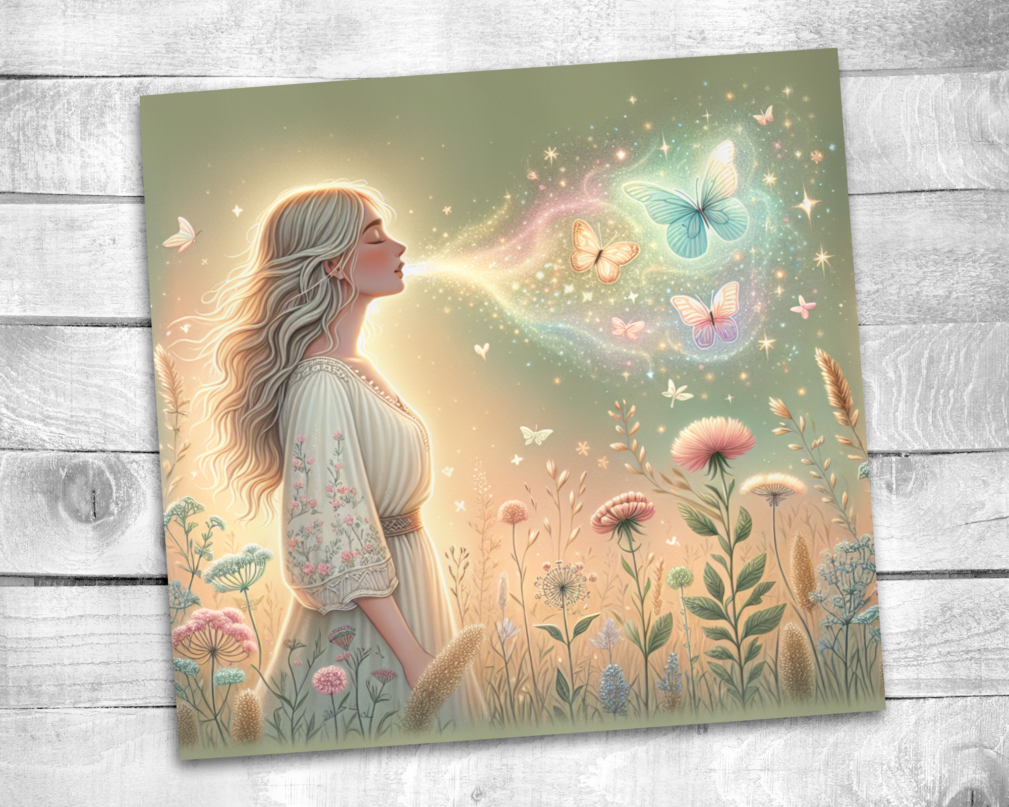 Boho Floral 20 oz Skinny Tumbler Sublimation Design Digital Download PNG Instant DIGITAL ONLY, Breathe Tumbler Wrap