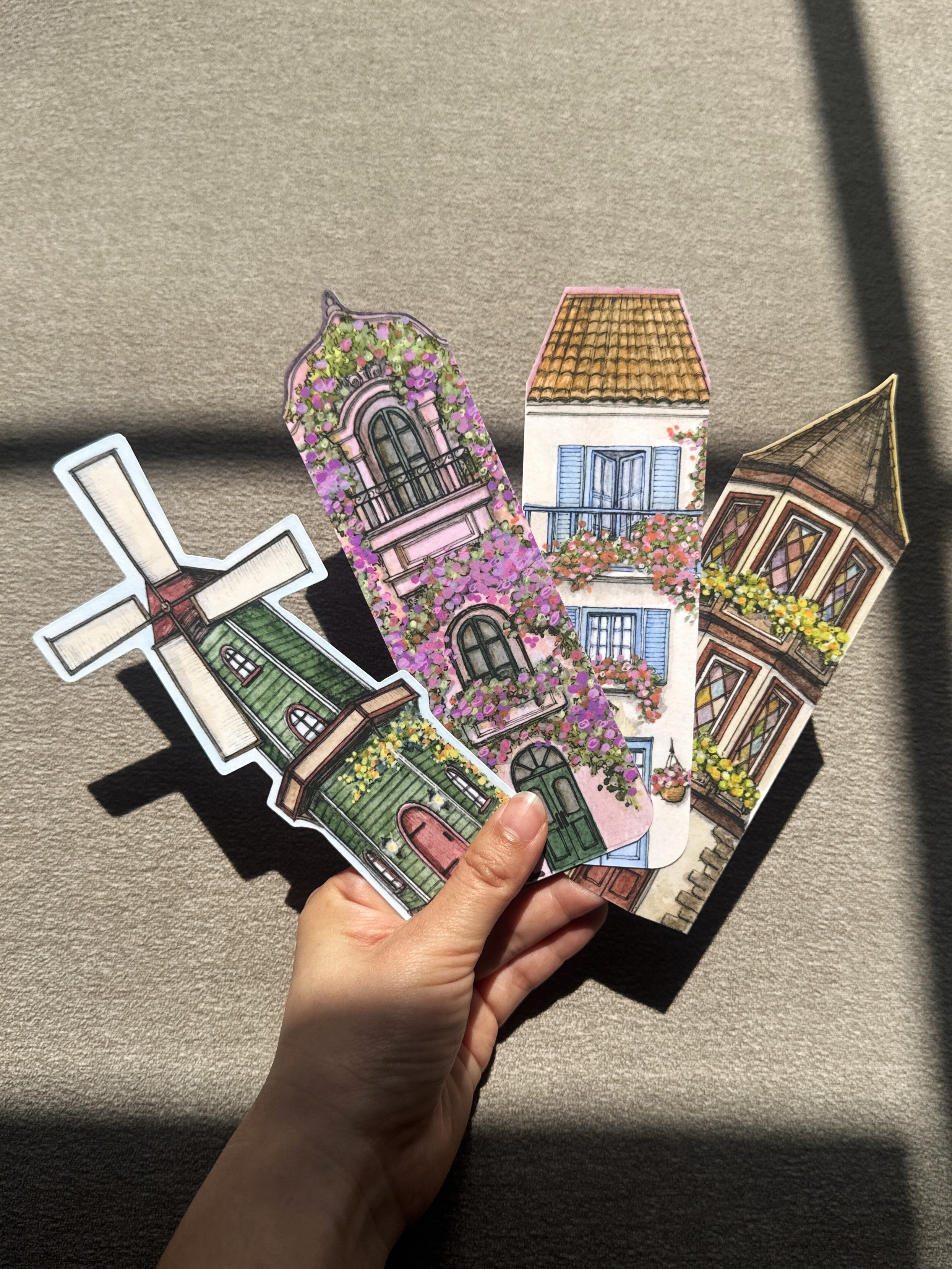 Floral Bookmarks - Pack of 4