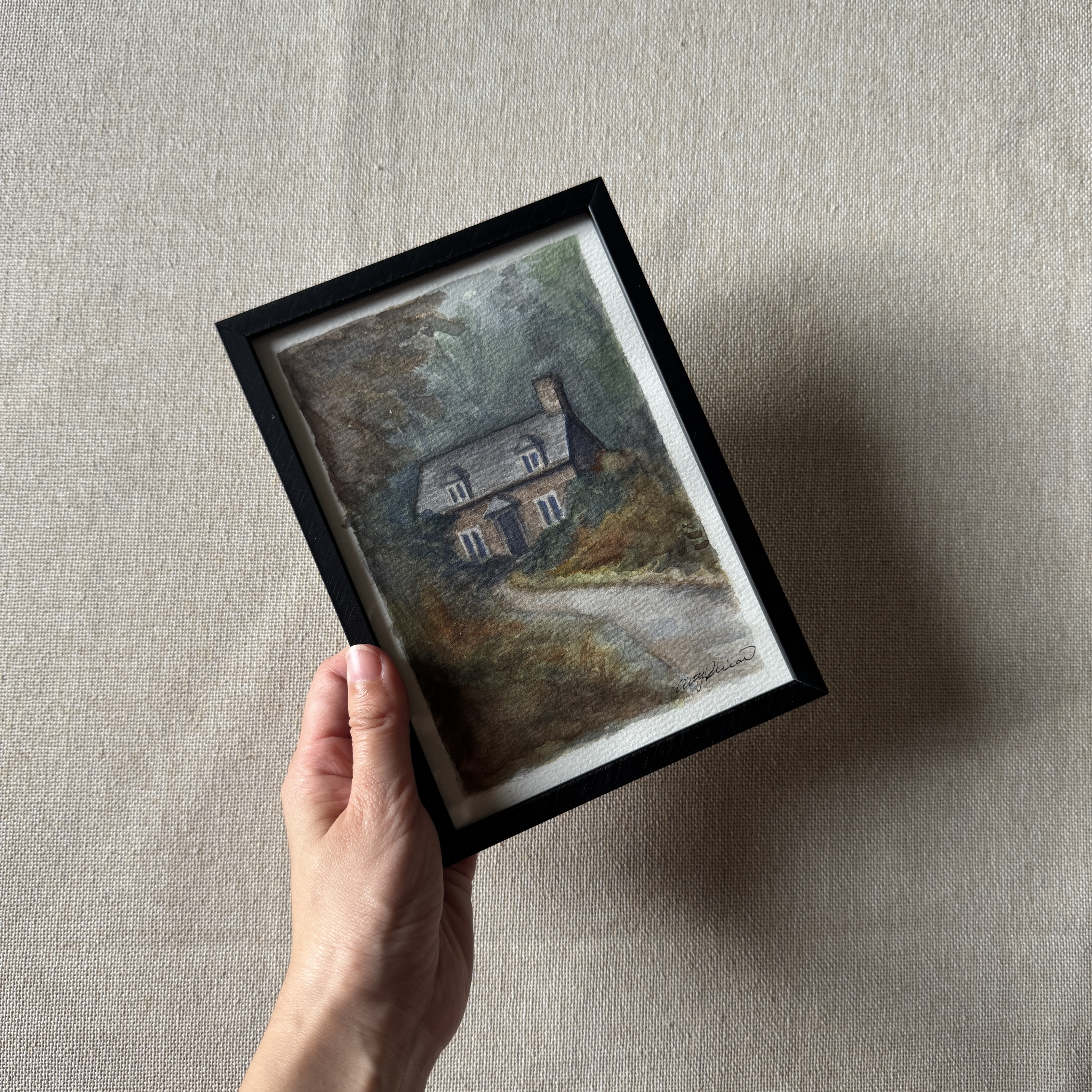 Cottage In The Woods - 5x7 Original Art