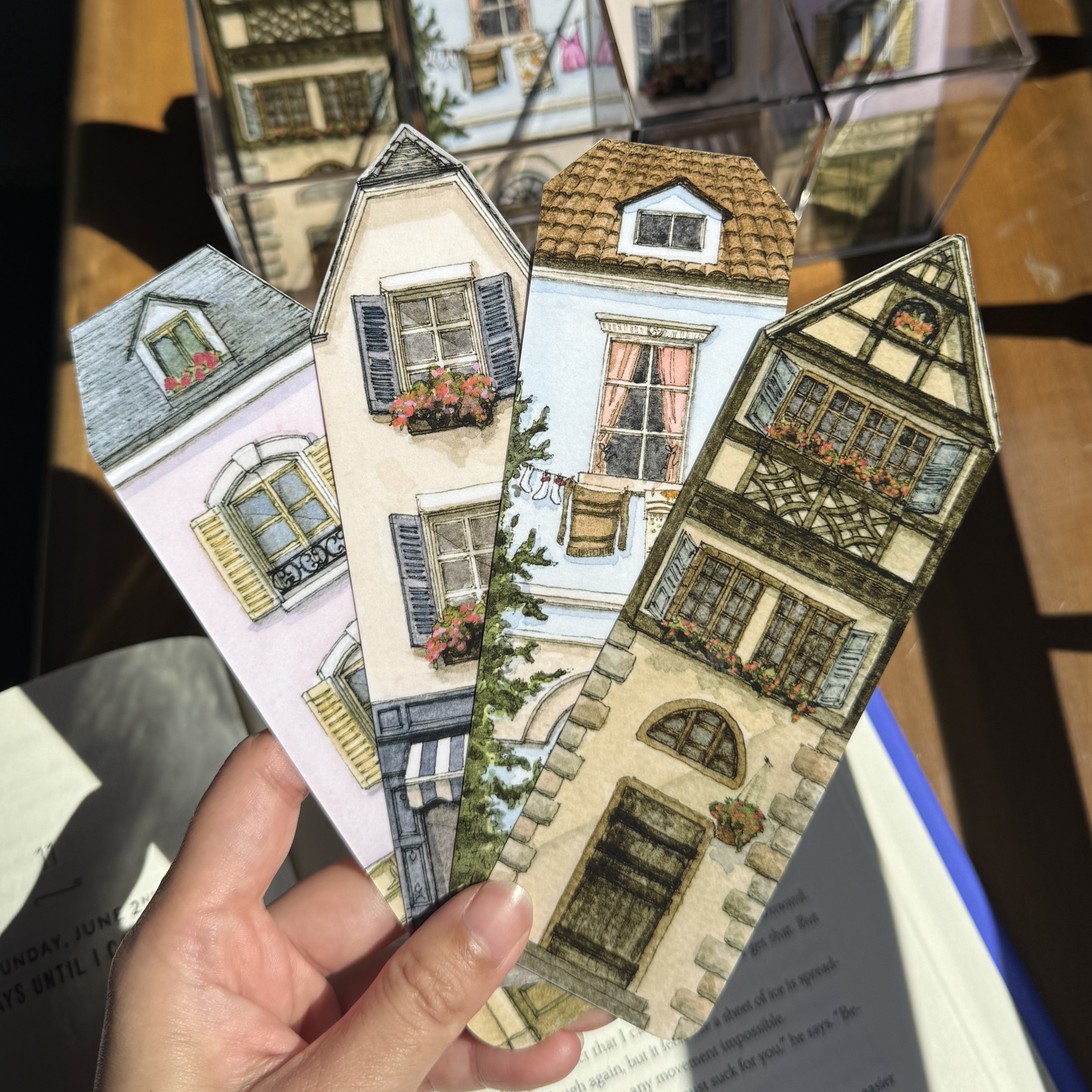 Village Bookmark - Pack of 4