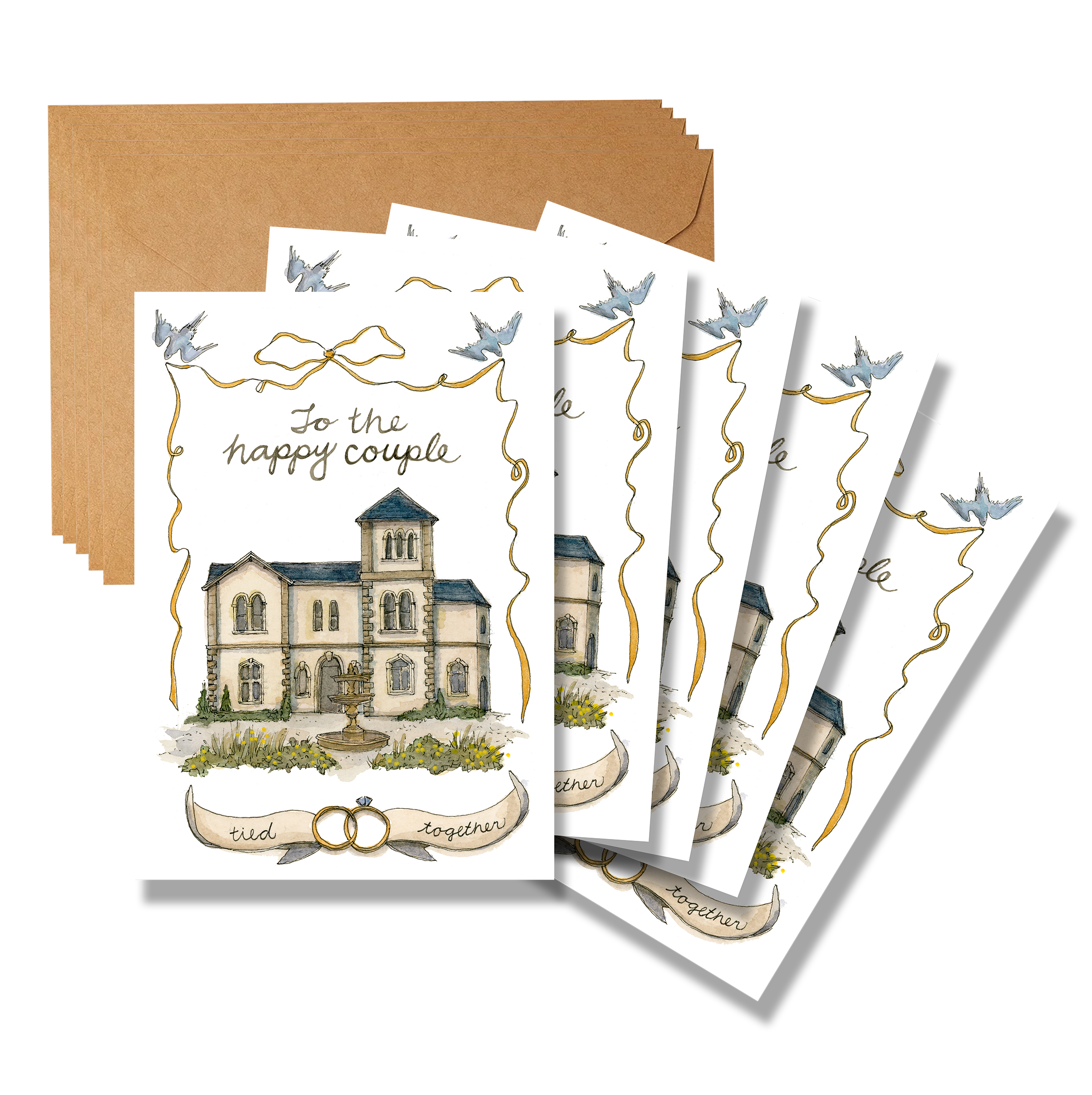 Wedding "To the happy couple" Card Set