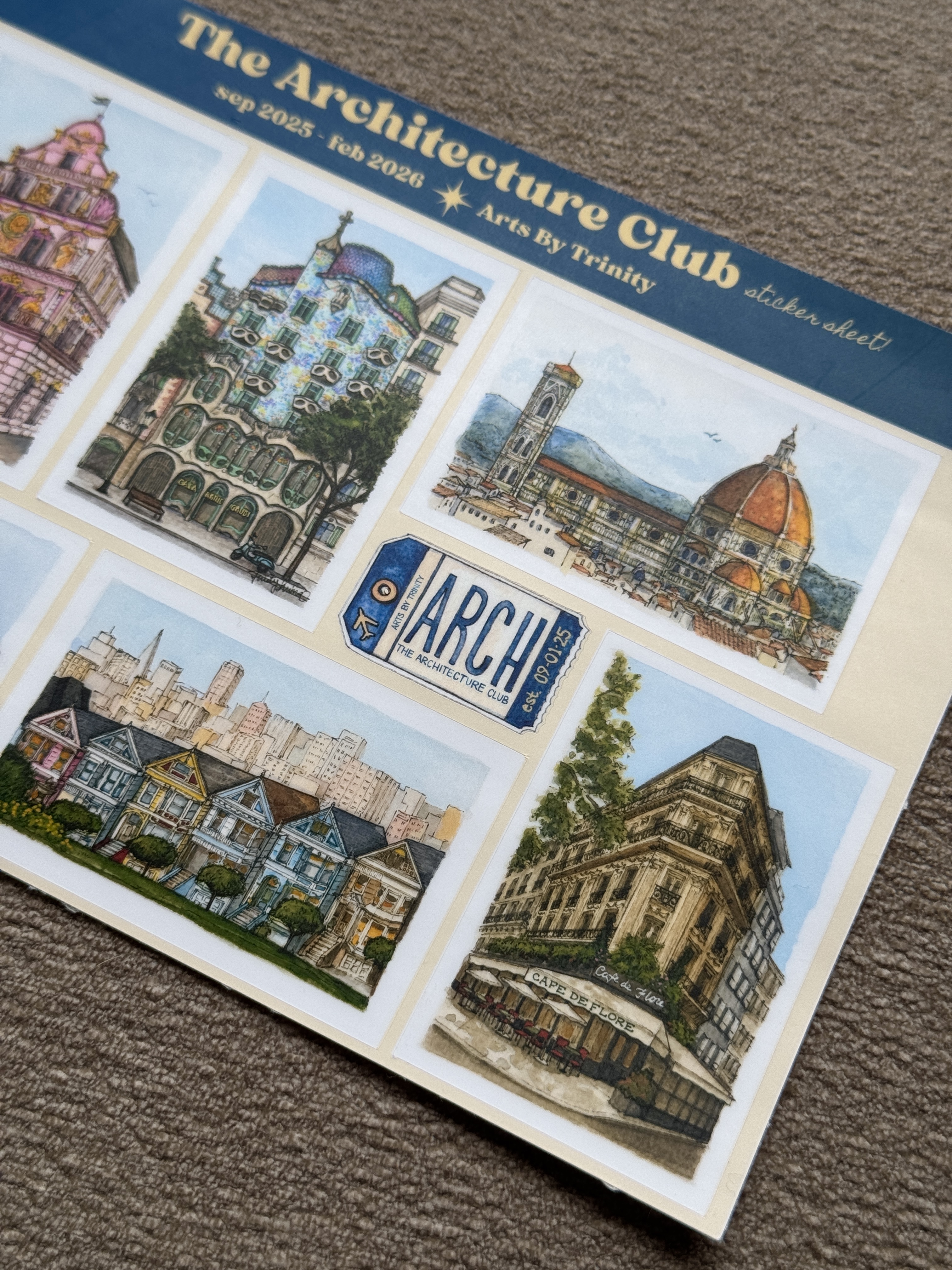 Architecture Club Sticker Sheet (Vol. 1)