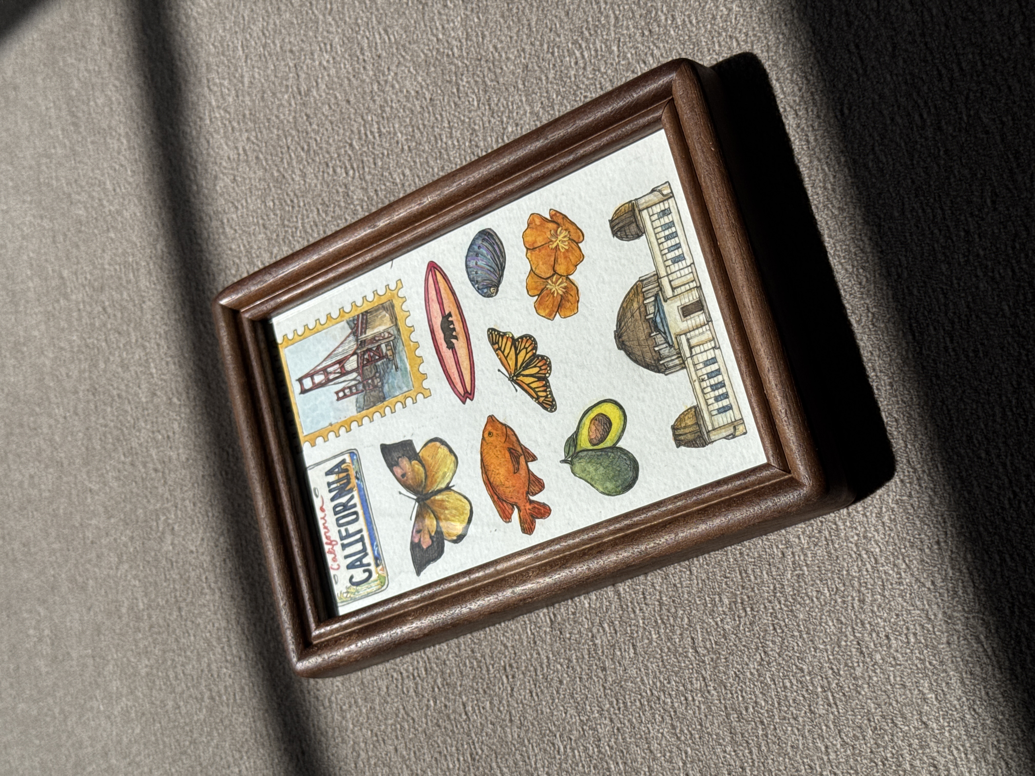 California State Symbols - 4x6 Original