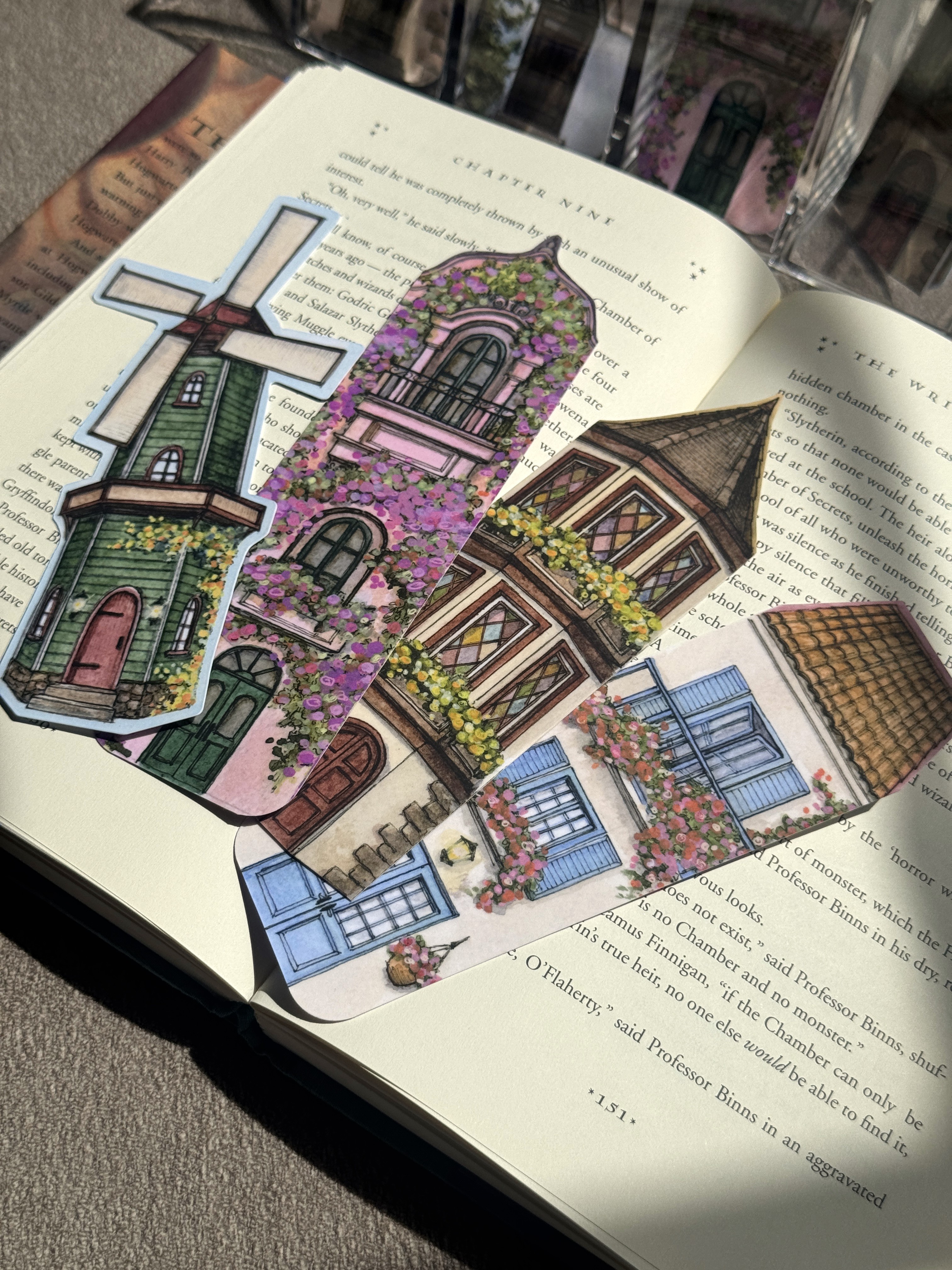 Floral Bookmarks - Pack of 4