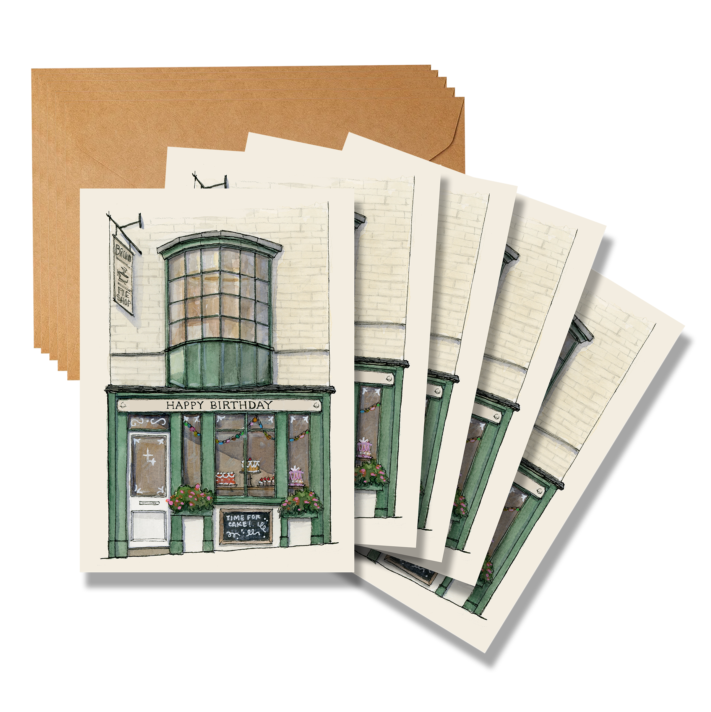 Happy Birthday Building Card Set