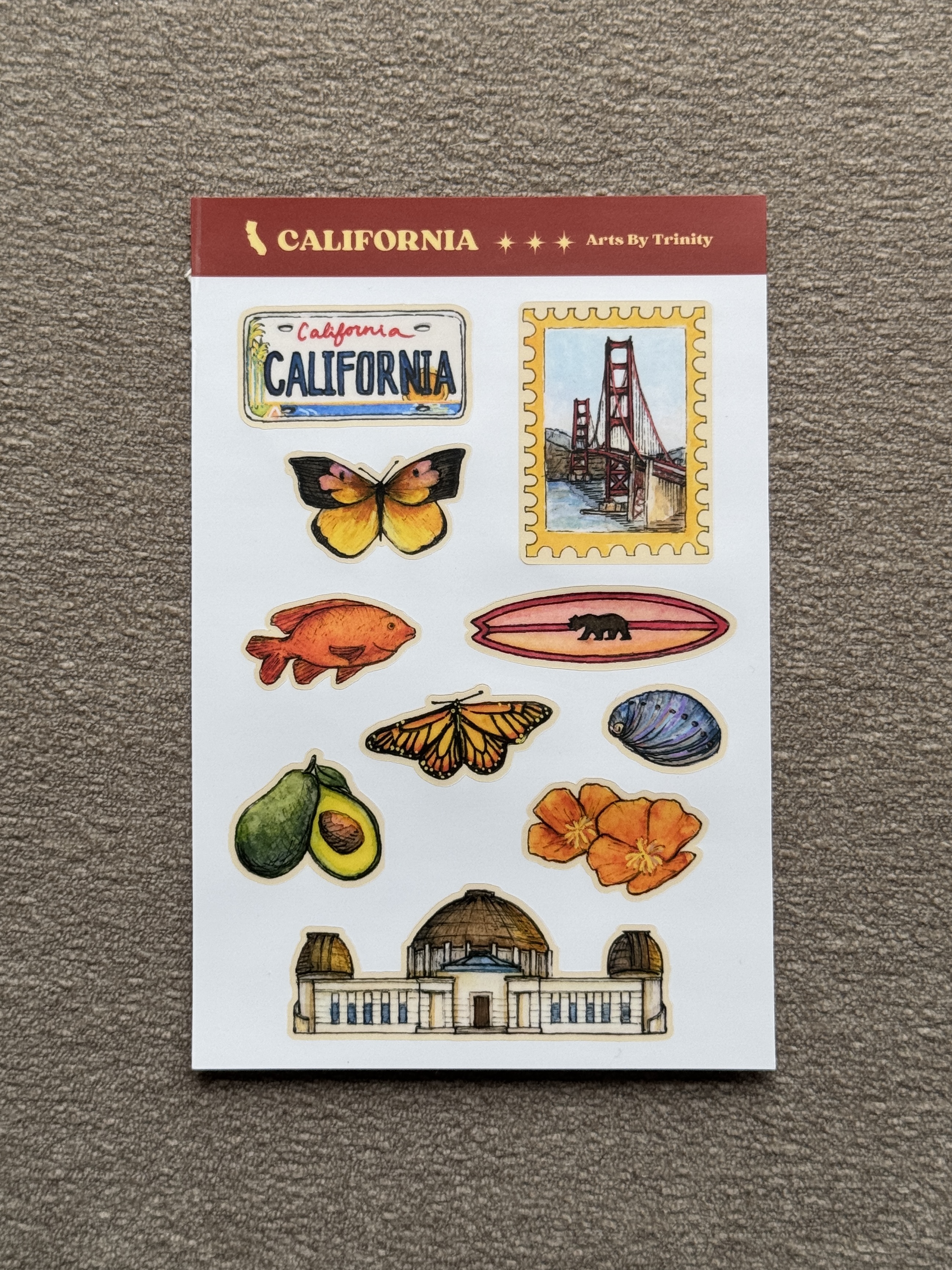 California State Symbols - Sticker Sheet