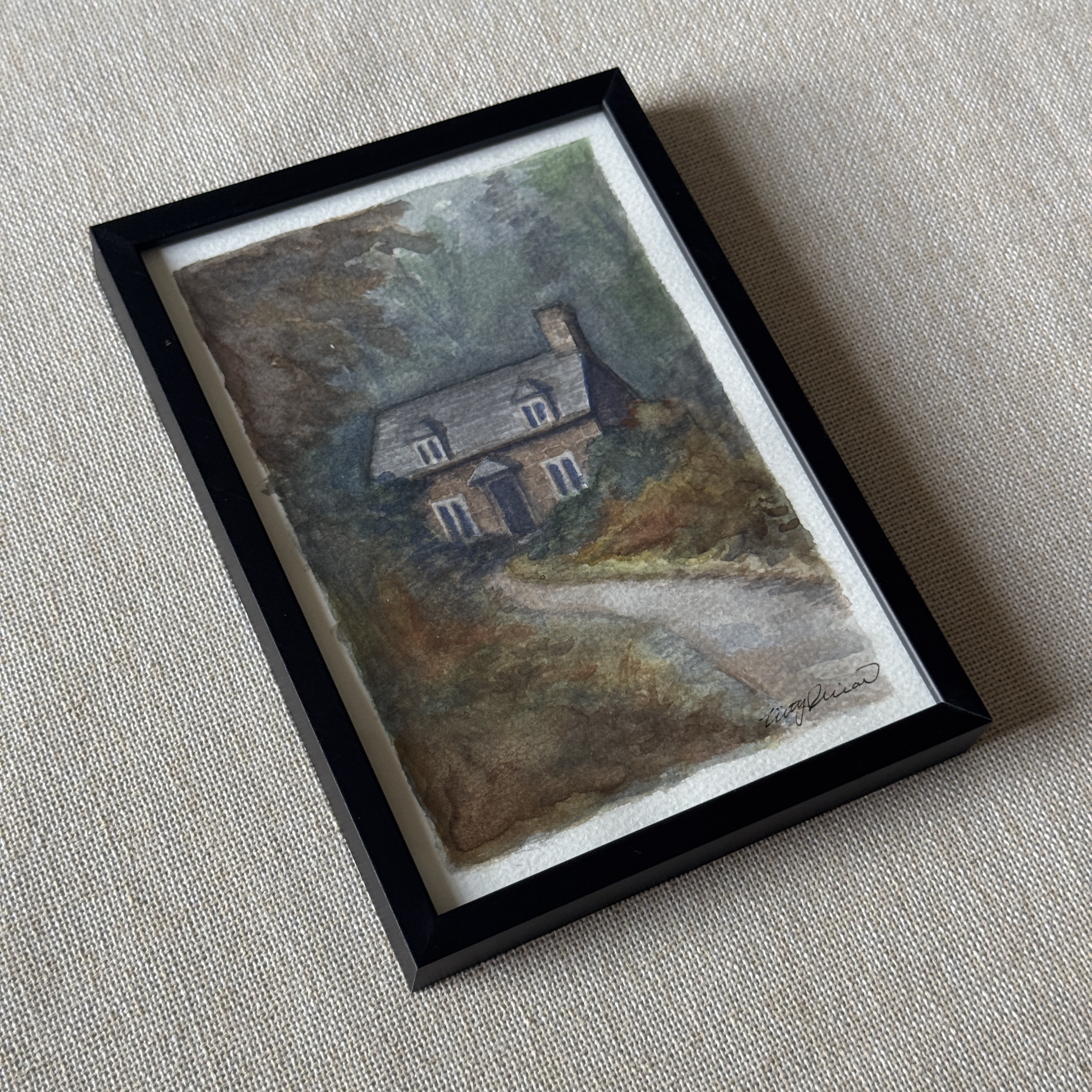 Cottage In The Woods - 5x7 Original Art